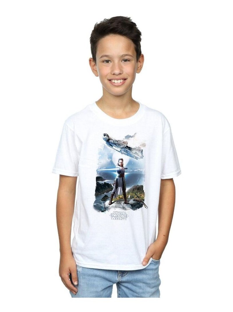 Star Wars - T-shirt THE LAST JEDI Blanc - Kiabi