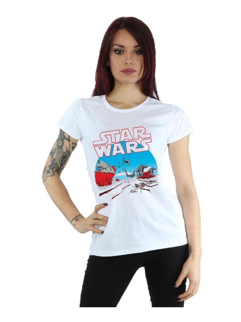 Star Wars - T-shirt THE LAST JEDI Blanc - Kiabi