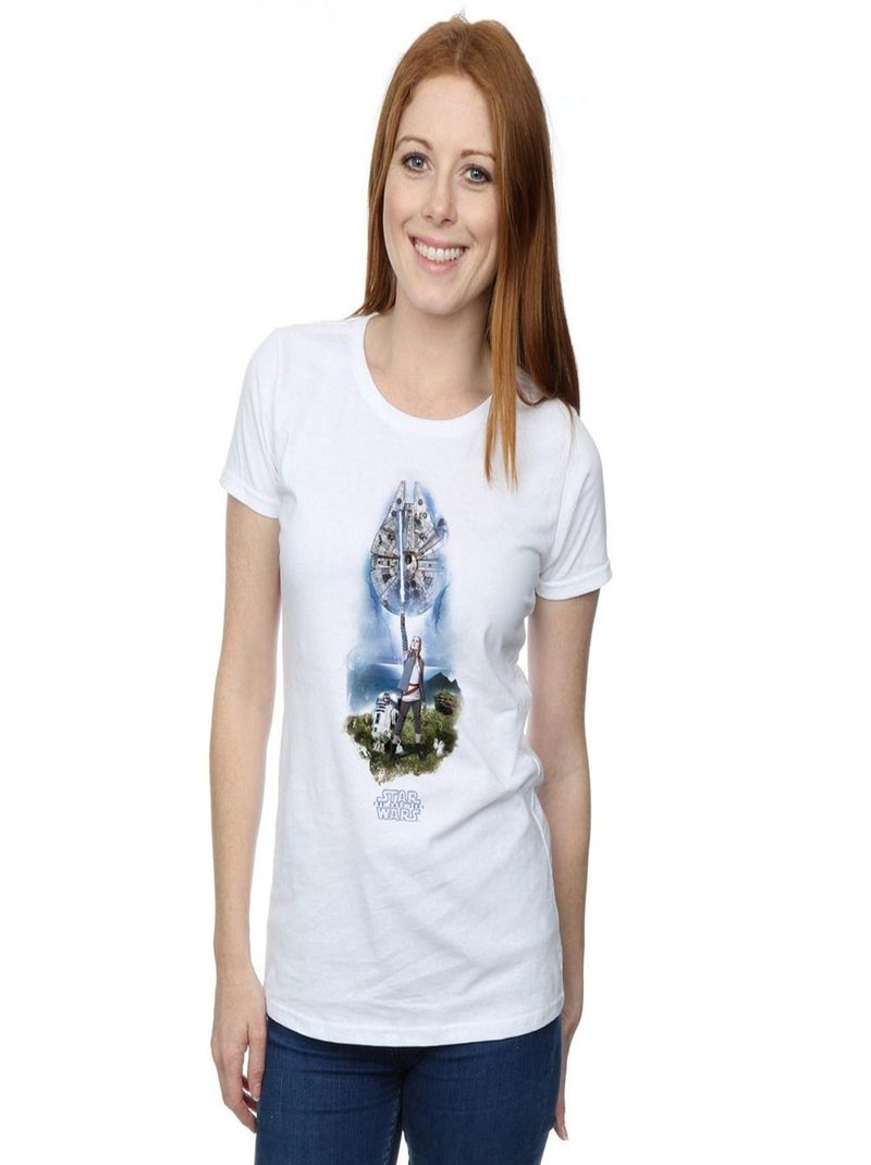 Star Wars - T-shirt THE LAST JEDI Blanc - Kiabi