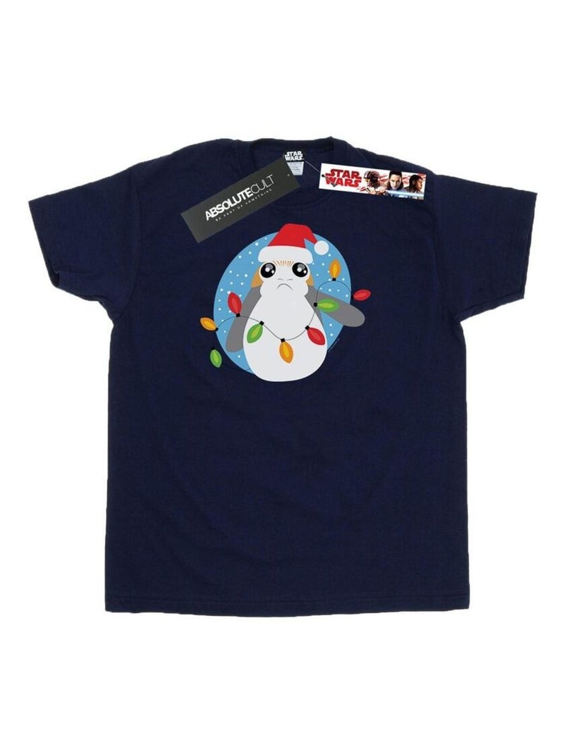 Star Wars - T-shirt THE LAST JEDI Bleu marine - Kiabi