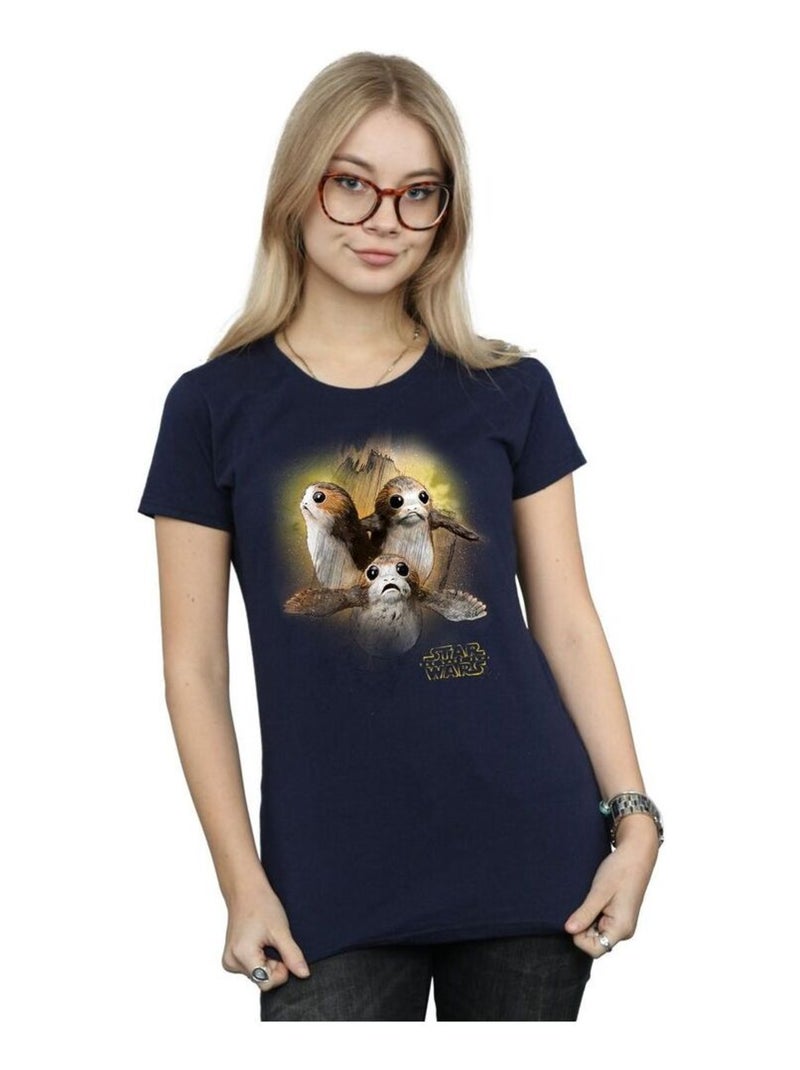 Star Wars - T-shirt THE LAST JEDI Bleu marine - Kiabi