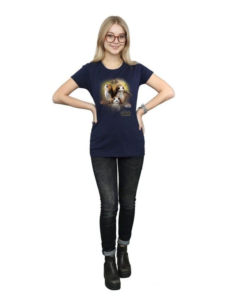 Star Wars - T-shirt THE LAST JEDI Bleu marine - Kiabi