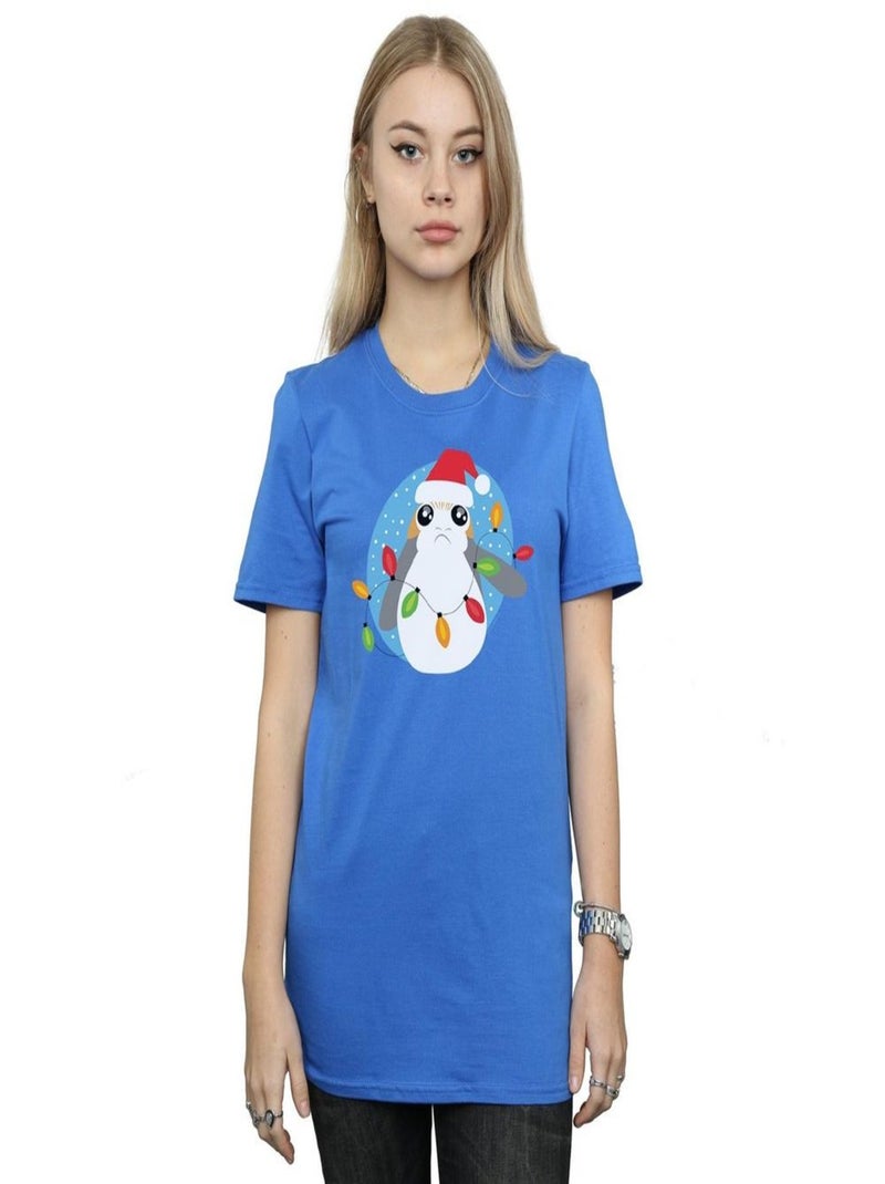 Star Wars - T-shirt THE LAST JEDI Bleu roi - Kiabi