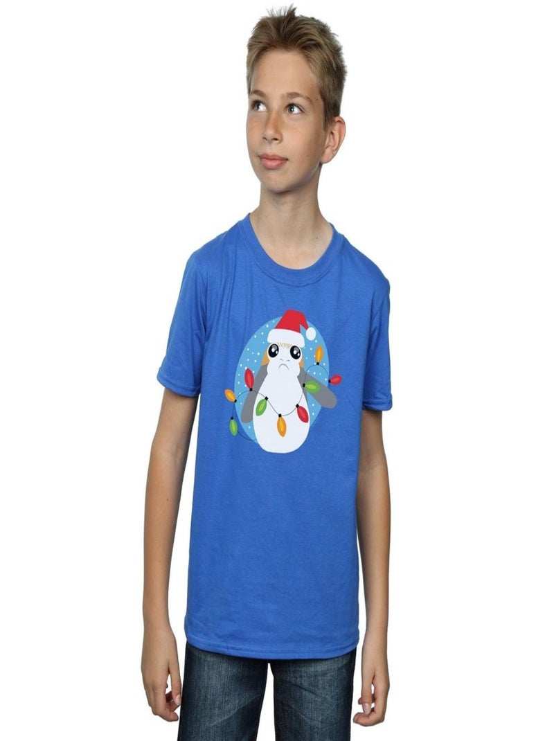 Star Wars - T-shirt THE LAST JEDI Bleu roi - Kiabi