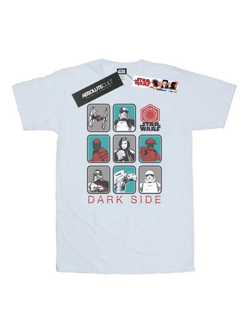 Star Wars - T-shirt THE LAST JEDI DARK SIDE Blanc - Kiabi