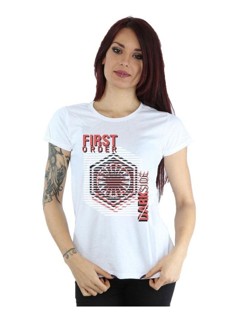 Star Wars - T-shirt THE LAST JEDI DARK SIDE Blanc - Kiabi
