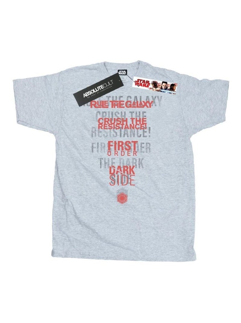 Star Wars - T-shirt THE LAST JEDI DARK SIDE ECHO Gris chiné - Kiabi