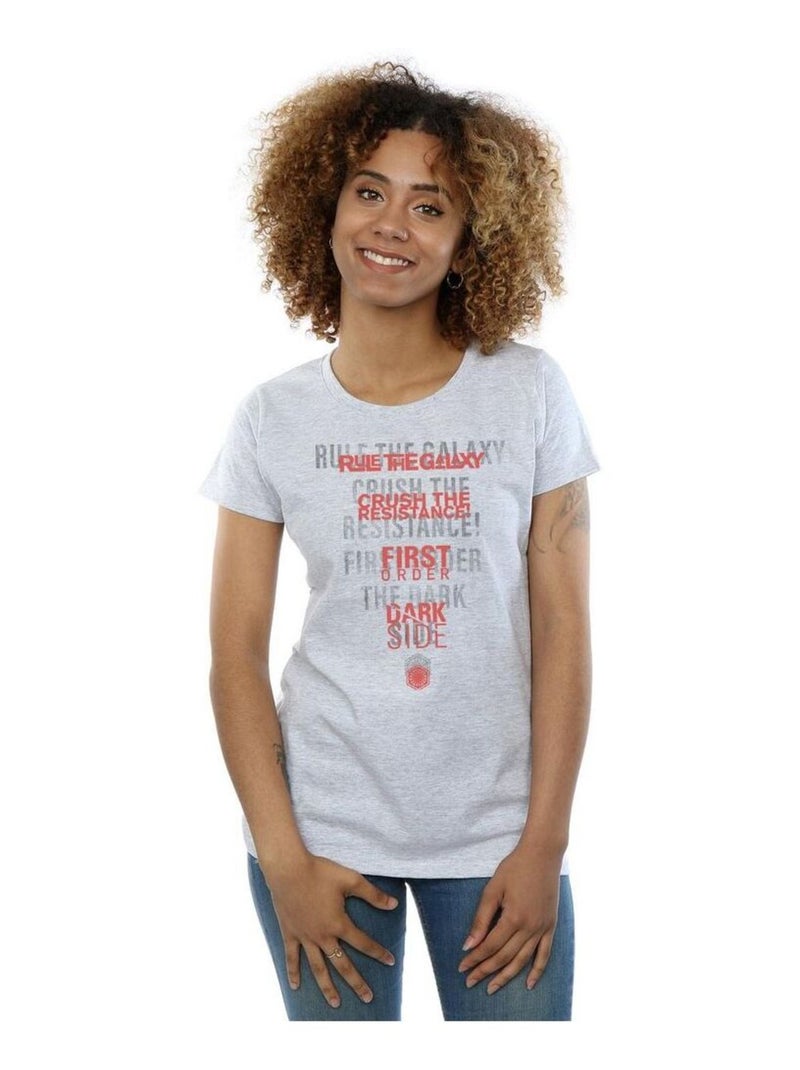 Star Wars - T-shirt THE LAST JEDI DARK SIDE ECHO Gris chiné - Kiabi