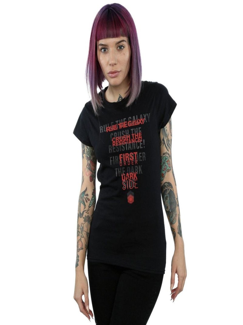 Star Wars - T-shirt THE LAST JEDI DARK SIDE ECHO Noir - Kiabi