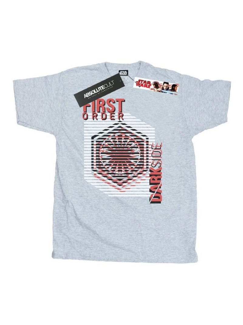 Star Wars - T-shirt THE LAST JEDI DARK SIDE Gris chiné - Kiabi