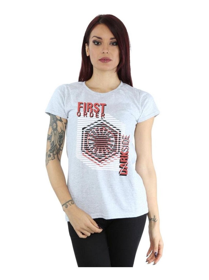 Star Wars - T-shirt THE LAST JEDI DARK SIDE Gris chiné - Kiabi