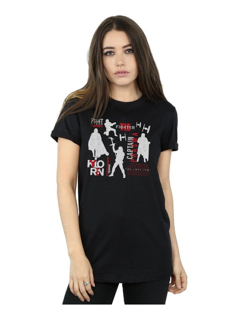 Star Wars - T-shirt THE LAST JEDI FIRST ORDERS Noir - Kiabi