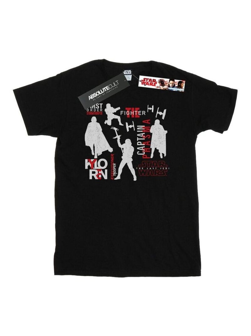 Star Wars - T-shirt THE LAST JEDI FIRST ORDERS Noir - Kiabi