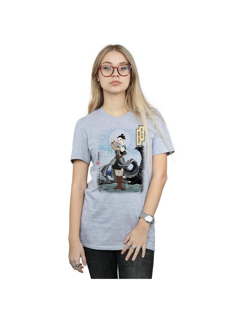 Star Wars - T-shirt THE LAST JEDI Gris chiné - Kiabi