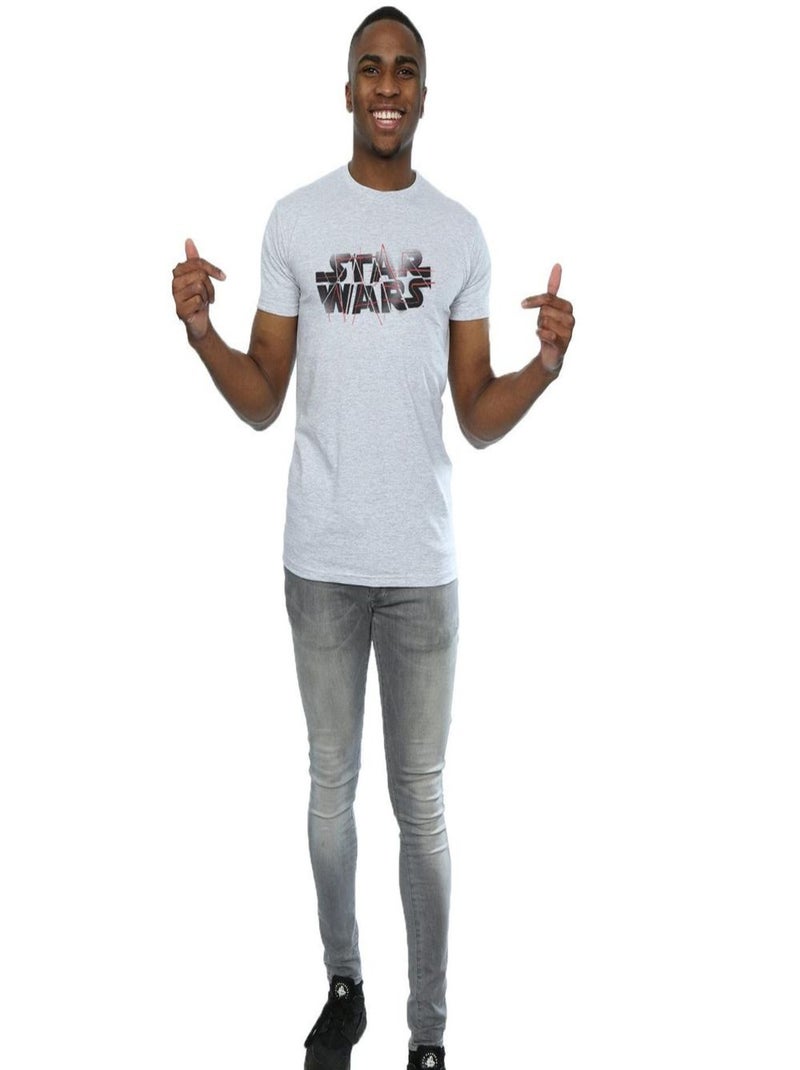 Star Wars - T-shirt THE LAST JEDI Gris chiné - Kiabi