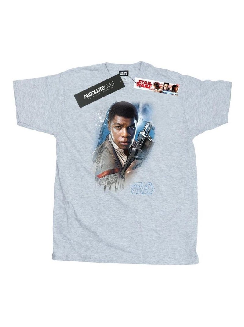 Star Wars - T-shirt THE LAST JEDI Gris chiné - Kiabi