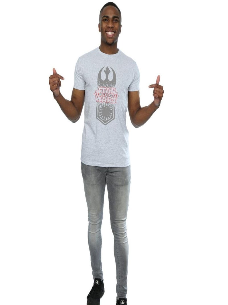 Star Wars - T-shirt THE LAST JEDI Gris chiné - Kiabi