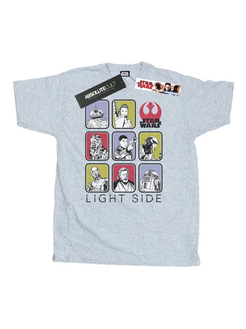 Star Wars - T-shirt THE LAST JEDI Gris chiné - Kiabi