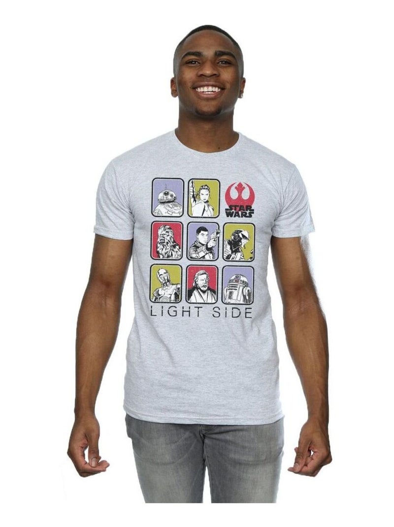 Star Wars - T-shirt THE LAST JEDI Gris chiné - Kiabi