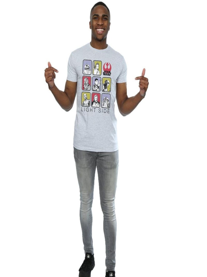 Star Wars - T-shirt THE LAST JEDI Gris chiné - Kiabi