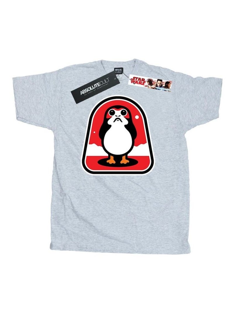 Star Wars - T-shirt THE LAST JEDI Gris chiné - Kiabi