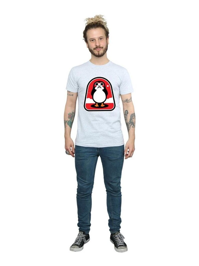 Star Wars - T-shirt THE LAST JEDI Gris chiné - Kiabi