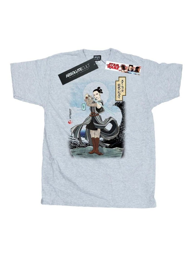 Star Wars - T-shirt THE LAST JEDI Gris chiné - Kiabi