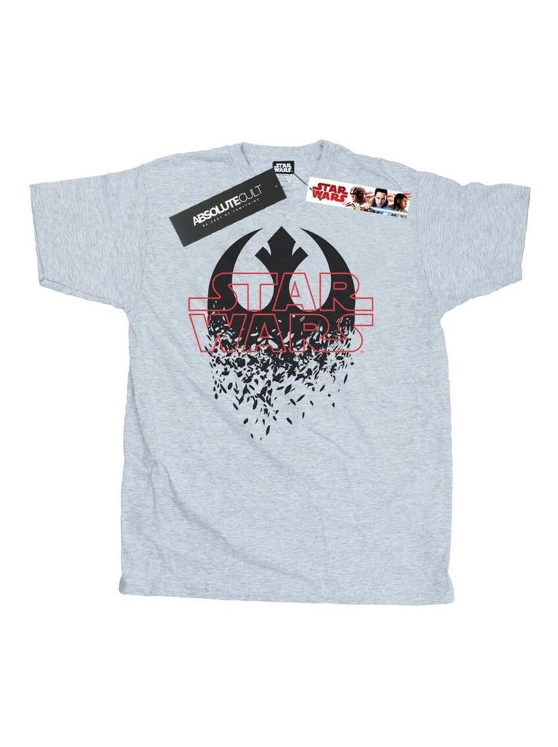 Star Wars - T-shirt THE LAST JEDI Gris chiné - Kiabi