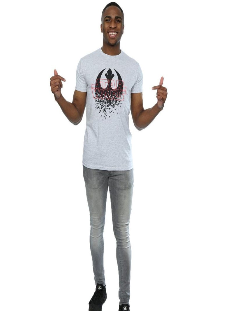 Star Wars - T-shirt THE LAST JEDI Gris chiné - Kiabi