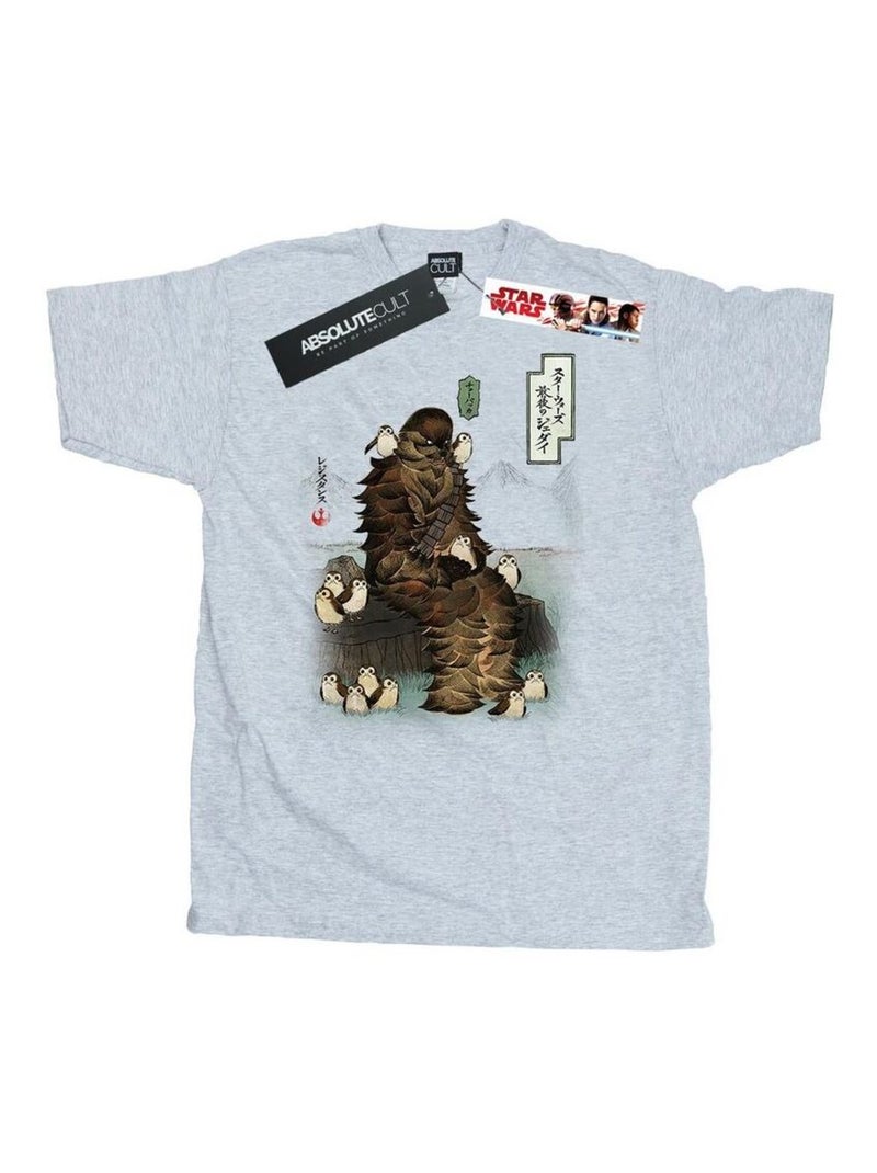 Star Wars - T-shirt THE LAST JEDI Gris chiné - Kiabi