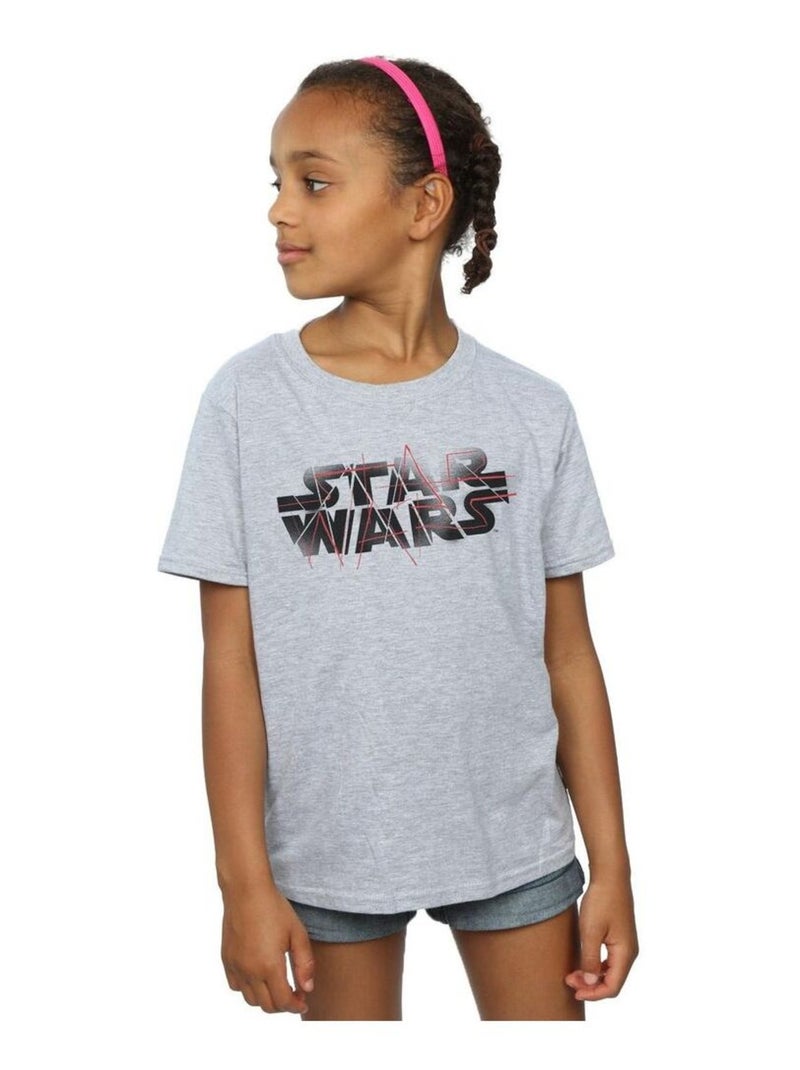 Star Wars - T-shirt THE LAST JEDI Gris chiné - Kiabi