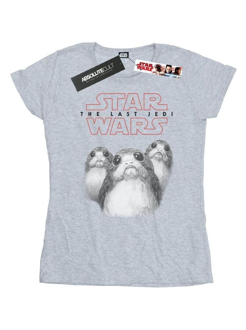 Star Wars - T-shirt THE LAST JEDI Gris chiné - Kiabi