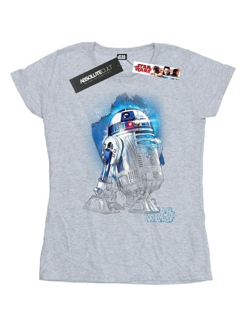 Star Wars - T-shirt THE LAST JEDI Gris chiné - Kiabi