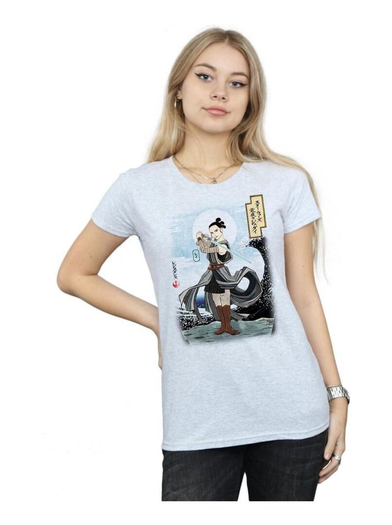 Star Wars - T-shirt THE LAST JEDI Gris chiné - Kiabi