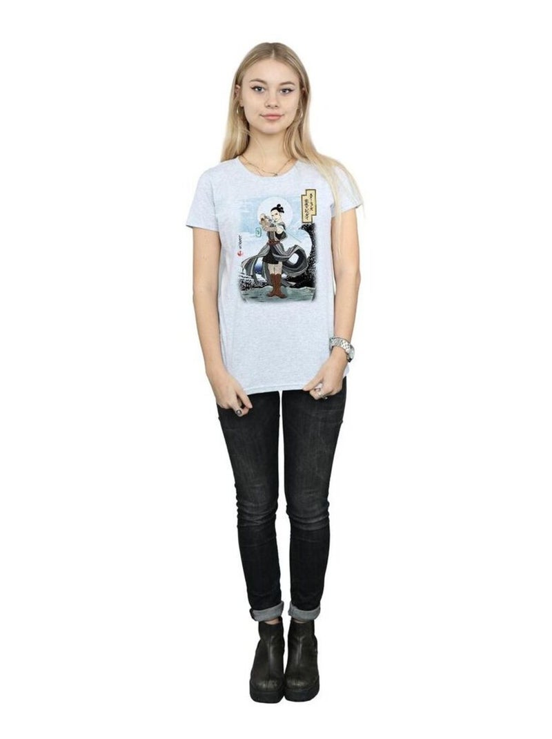 Star Wars - T-shirt THE LAST JEDI Gris chiné - Kiabi