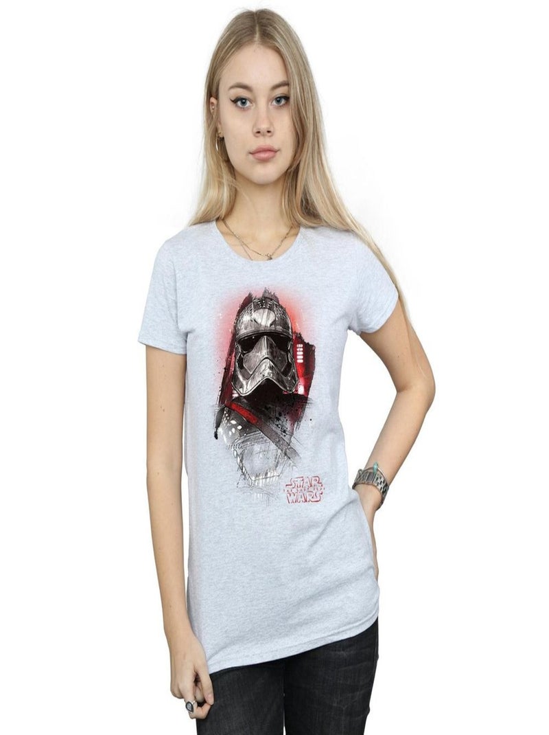 Star Wars - T-shirt THE LAST JEDI Gris chiné - Kiabi