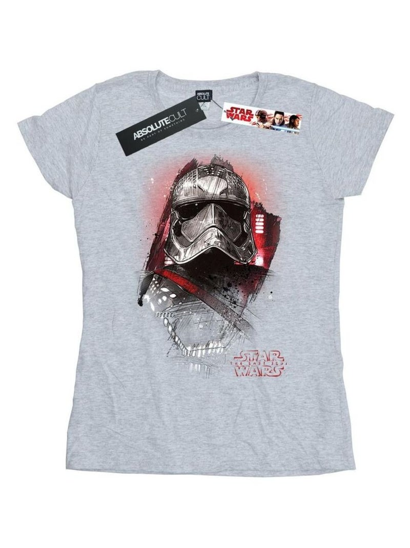 Star Wars - T-shirt THE LAST JEDI Gris chiné - Kiabi