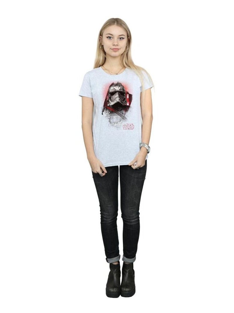 Star Wars - T-shirt THE LAST JEDI Gris chiné - Kiabi
