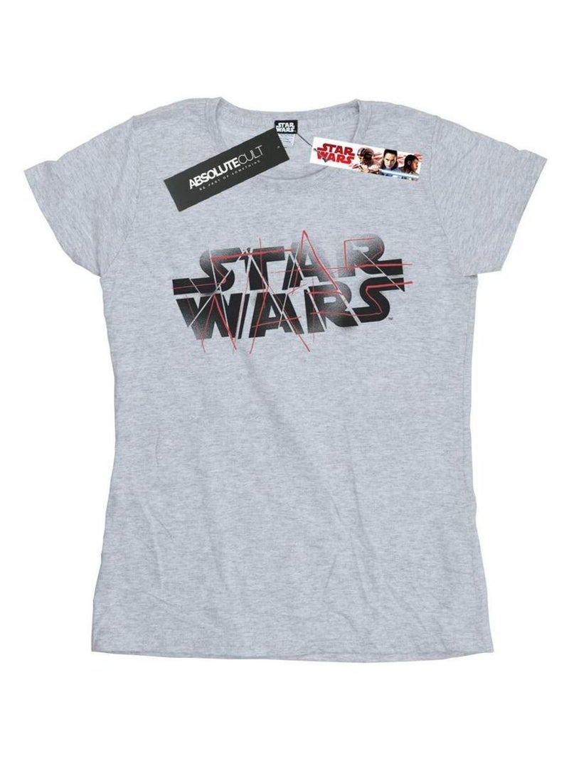 Star Wars - T-shirt THE LAST JEDI Gris chiné - Kiabi