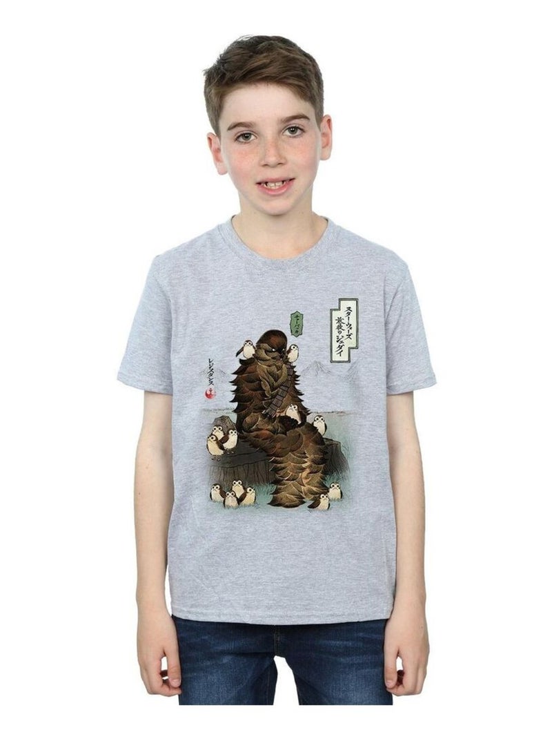 Star Wars - T-shirt THE LAST JEDI Gris chiné - Kiabi
