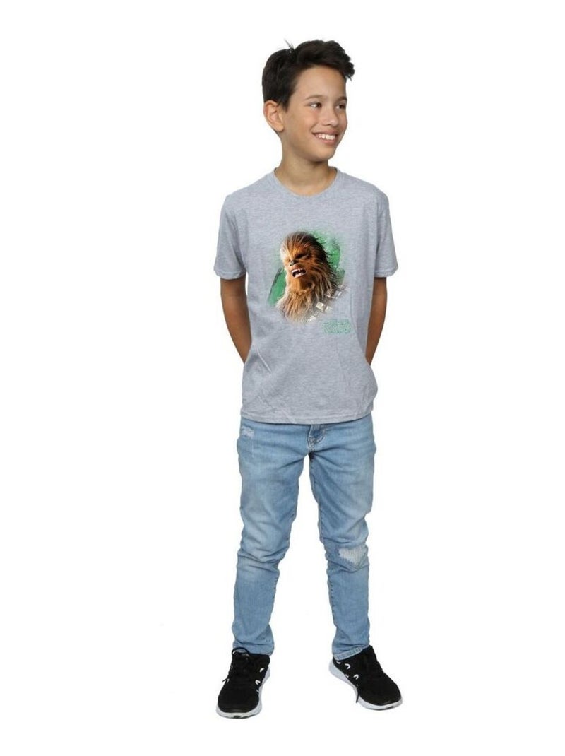 Star Wars - T-shirt THE LAST JEDI Gris chiné - Kiabi