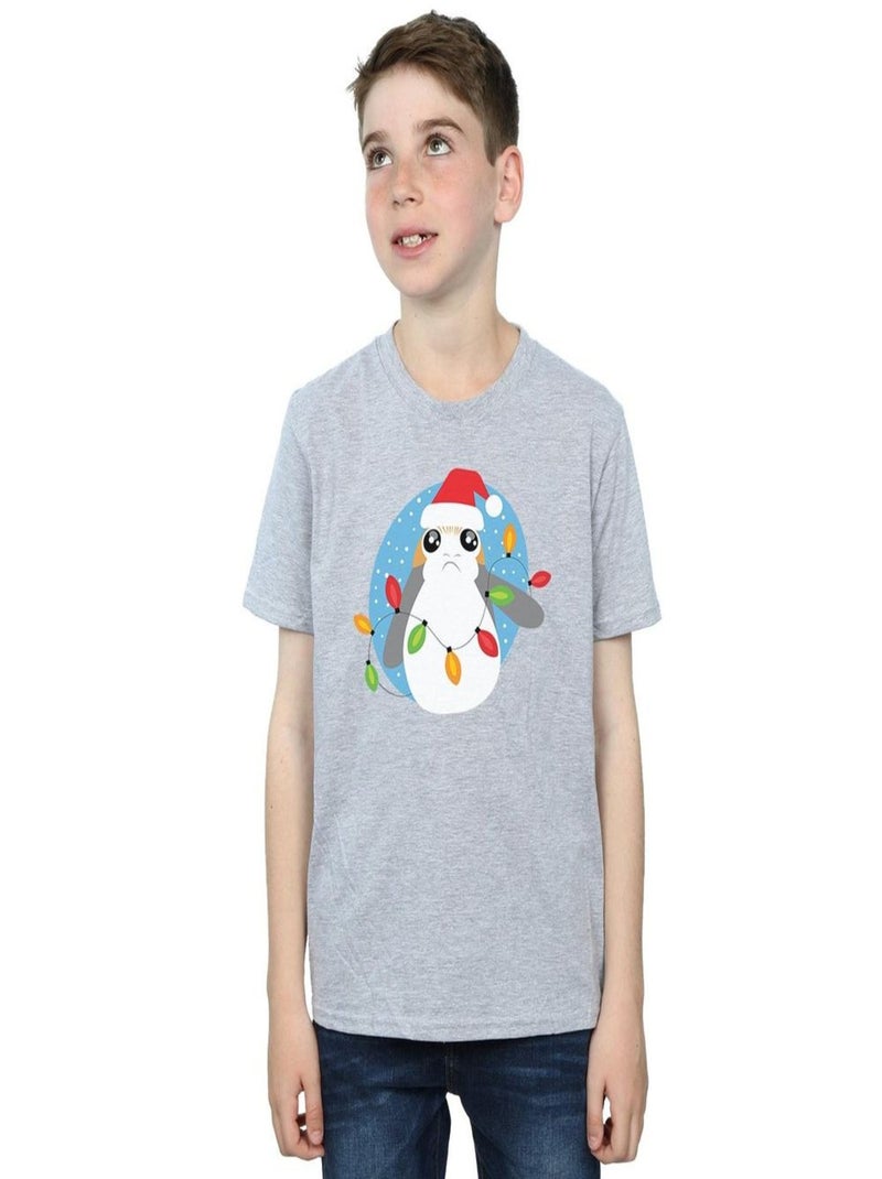 Star Wars - T-shirt THE LAST JEDI Gris chiné - Kiabi
