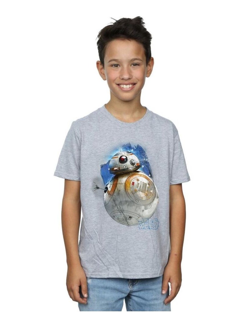 Star Wars - T-shirt THE LAST JEDI Gris chiné - Kiabi
