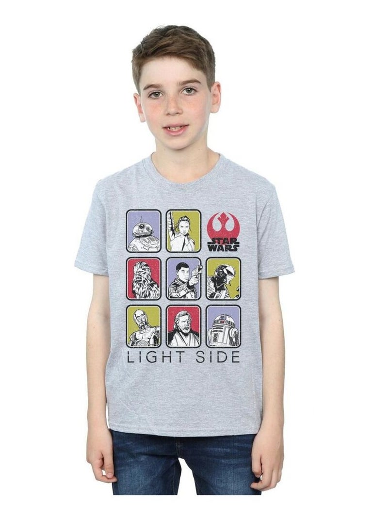 Star Wars - T-shirt THE LAST JEDI Gris chiné - Kiabi