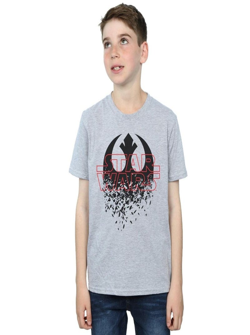 Star Wars - T-shirt THE LAST JEDI Gris chiné - Kiabi