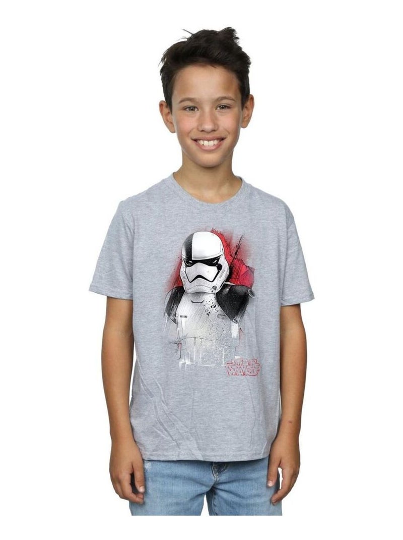 Star Wars - T-shirt THE LAST JEDI Gris chiné - Kiabi