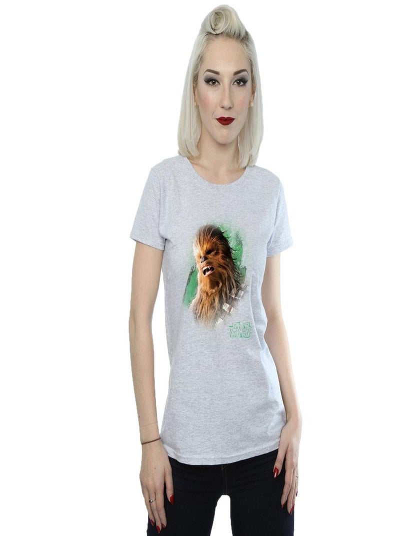 Star Wars - T-shirt THE LAST JEDI Gris chiné - Kiabi