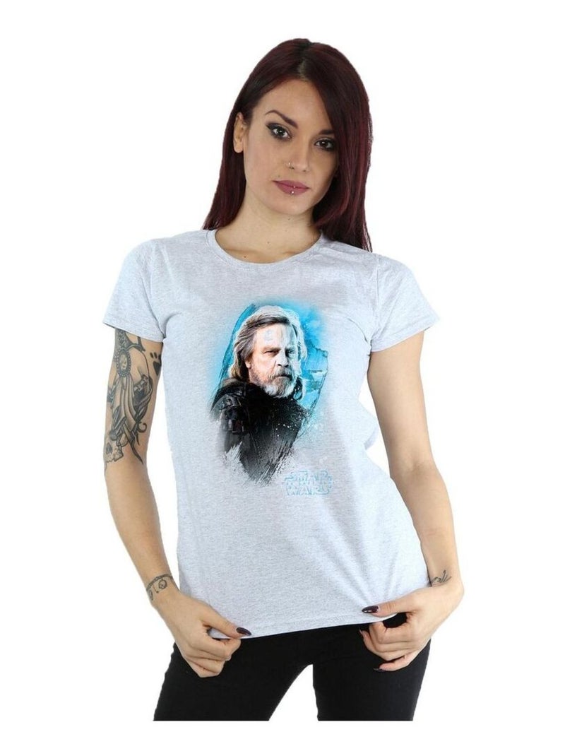 Star Wars - T-shirt THE LAST JEDI Gris chiné - Kiabi