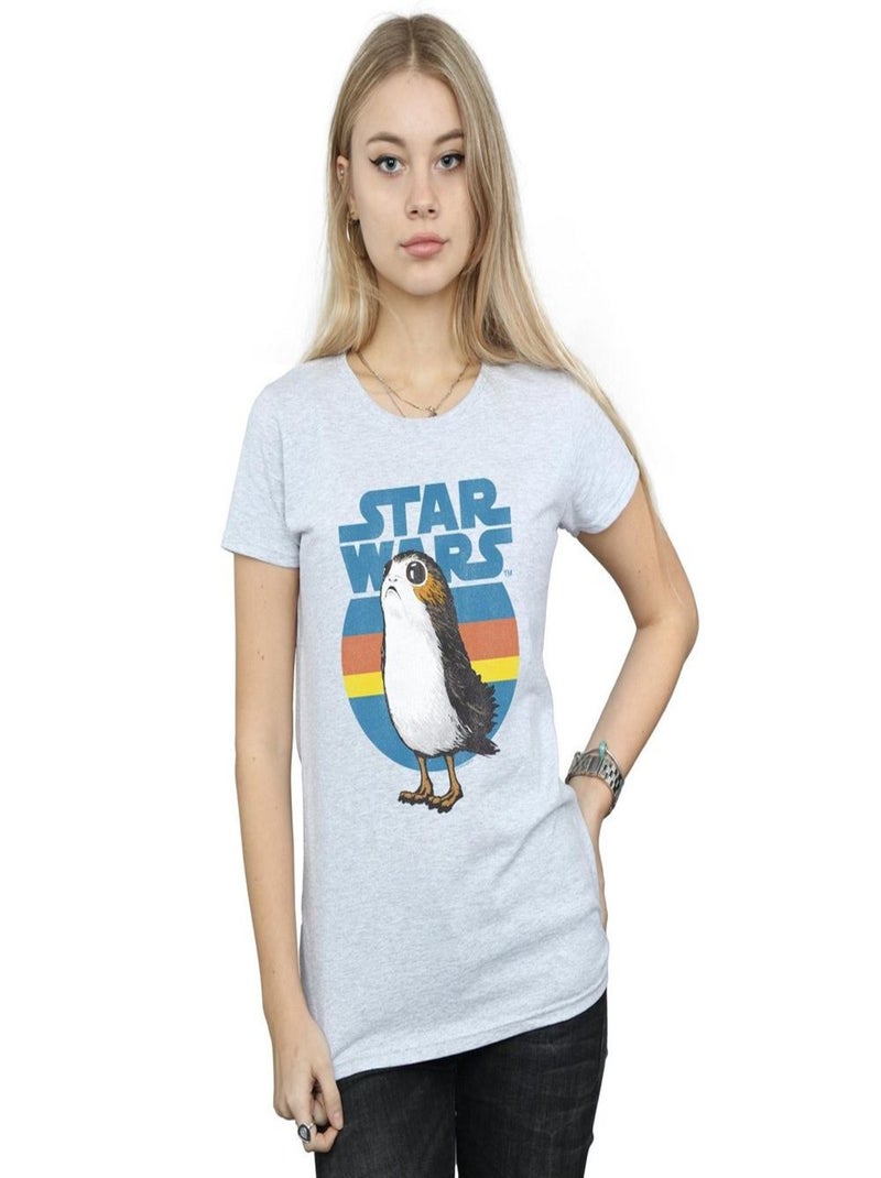 Star Wars - T-shirt THE LAST JEDI Gris chiné - Kiabi