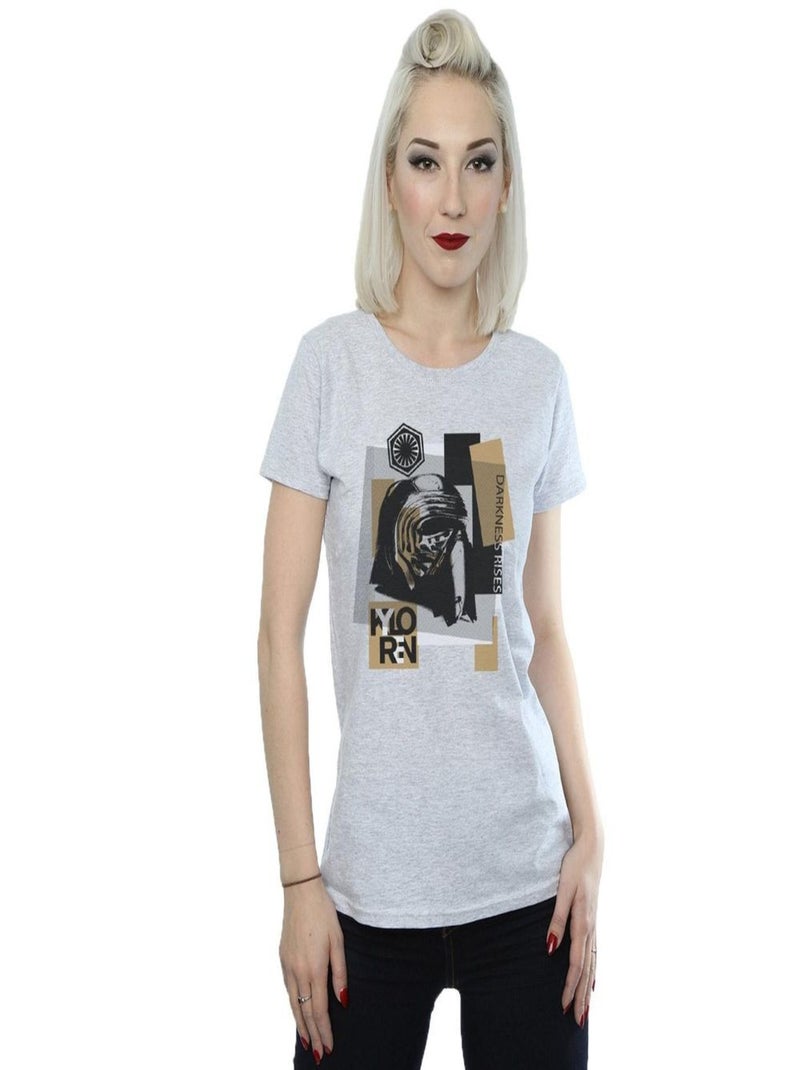 Star Wars - T-shirt THE LAST JEDI Gris chiné - Kiabi